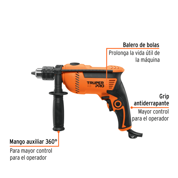 Rotomartillo 1/2", 750W, TRUPER PRO - Imagen 2