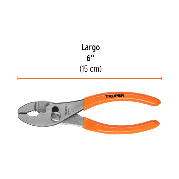 Pinza de chofer 6" mango de PVC, Truper - Imagen 3