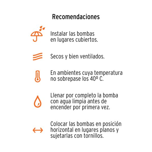 Bomba periférica 1HP, altura máx 70m, uso agrícola, EXPERT - Imagen 6