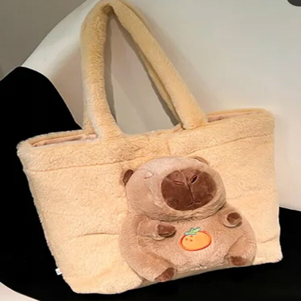 BOLSO CARTERA AFELPADO DE CAPIBARA - Imagen 2