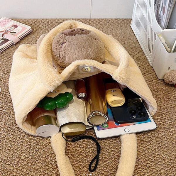 BOLSO CARTERA AFELPADO DE CAPIBARA - Imagen 4