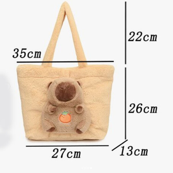 BOLSO CARTERA AFELPADO DE CAPIBARA - Imagen 5