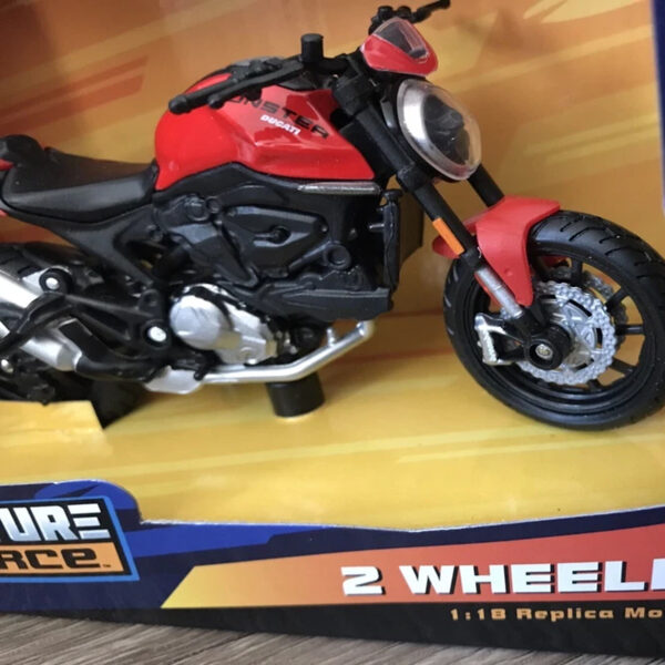 MOTO DUCATI MONSTER PLUS 2021 RÉPLICA DE MOTO 1:18 - Imagen 4