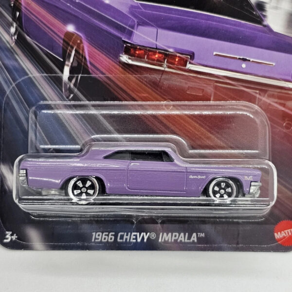 Hot Wheels Fast & Furious 1966 Chevy Impala 1:64 Mattel 3/5 - Imagen 2