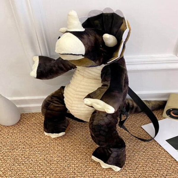 MOCHILA PELUCHE TIPO TRICERAPTOP - Imagen 2