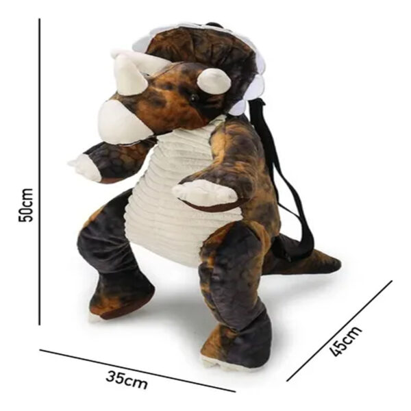 MOCHILA PELUCHE TIPO TRICERAPTOP - Imagen 4