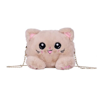 MOCHILA DE PELUCHE TIPO GATITO