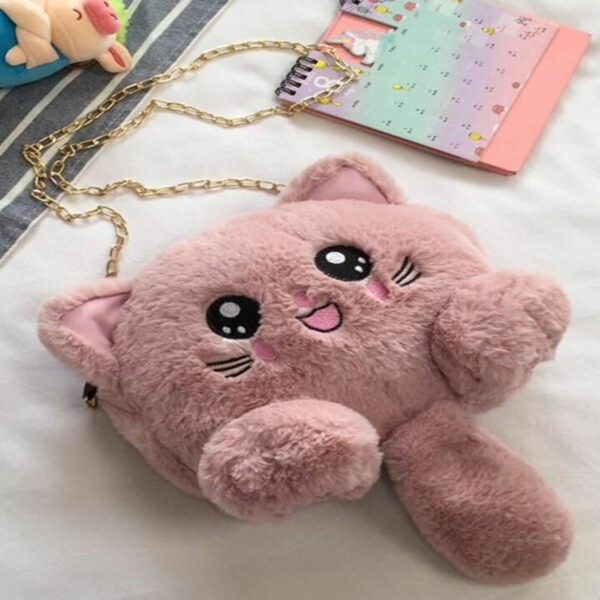 MOCHILA DE PELUCHE TIPO GATITO - Imagen 3