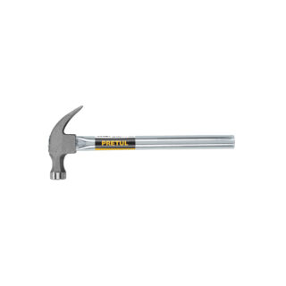 Martillo uña curva 16 oz, mango tubular, Pretul