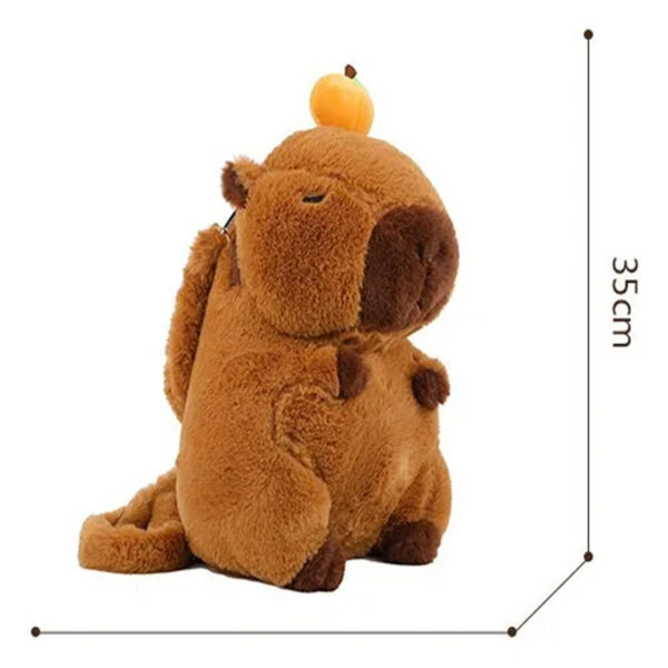 MOCHILA PELUCHE TIPO CAPIBARA - Imagen 3
