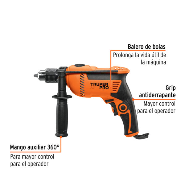 Rotomartillo 1/2", 650W, TRUPER PRO - Imagen 3