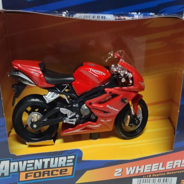 TRIUMPH DAYTONA 675 ROJO Adventure Force 2 ruedas 1/18 - Imagen 2