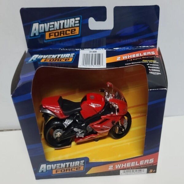 TRIUMPH DAYTONA 675 ROJO Adventure Force 2 ruedas 1/18 - Imagen 3