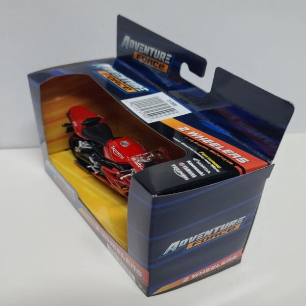 TRIUMPH DAYTONA 675 ROJO Adventure Force 2 ruedas 1/18 - Imagen 4