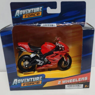 TRIUMPH DAYTONA 675 ROJO Adventure Force 2 ruedas 1/18